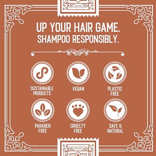 Viori Hamish & Co. Shampoo Bar - Aged Sandalwood - Shampoo for Men - Handcrafted with Scottish Islay and Whiskey Infused - Made from Natural Ingredients - Sulfate, Paraben, Cruelty, and Plastic-Free