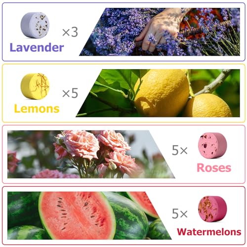Shower Steamers Aromatherapy Gifts for Women- SWCANDY 18 Pack Shower Bombs Birthday Gifts for Women Mom, Bath Bombs with Essential Oils Stocking Stuffers, Self Care and Relaxation