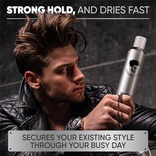 Avenue Man Hair Thickening Spray for Men - Professional Volumizing & Strong Hold Texturizing Spray for Men - Humidity Resistant & Easy Rinse Formula - Long-Lasting Mens Hairspray Extra Hold - 8.5 oz