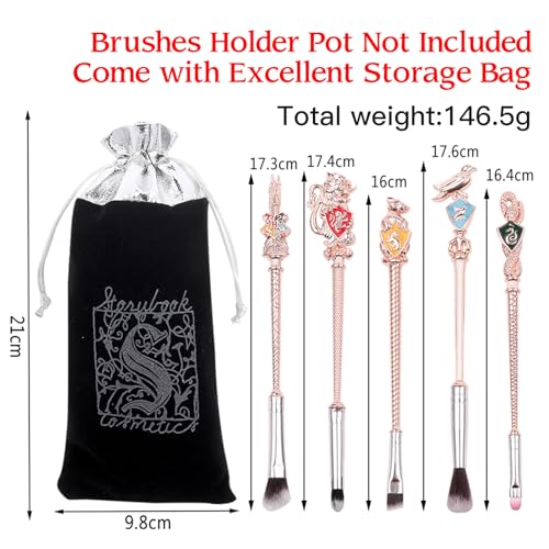【2 Color Options】Harry Makeup Brushes Set for Women, Potter Makeup Gift Set, Magic Eye Shadow Eyeliner Blending Lip Brush - Brushes Holder Pot Not Included