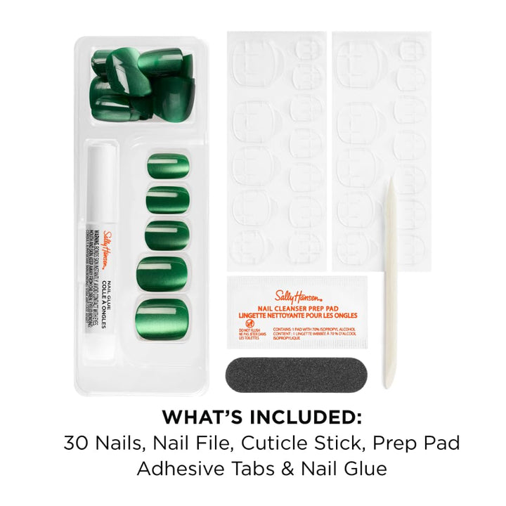 Sally Hansen Instant Cuticle Remover | Press-On Nails Kit for Easy Manicure