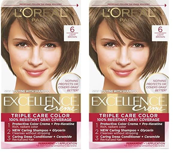 5RB Medium Reddish Brown Hair Color | L'Oreal Paris Excellence Creme – 8 Weeks Gray Coverage