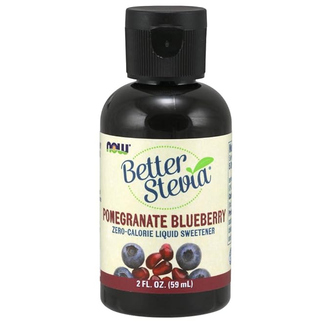 NOW Foods BetterStevia Pomegranate Berry Zero-Calorie Liquid Sweetener, Keto Friendly, Suitable for Diabetics, No Erythritol, 2-Ounce