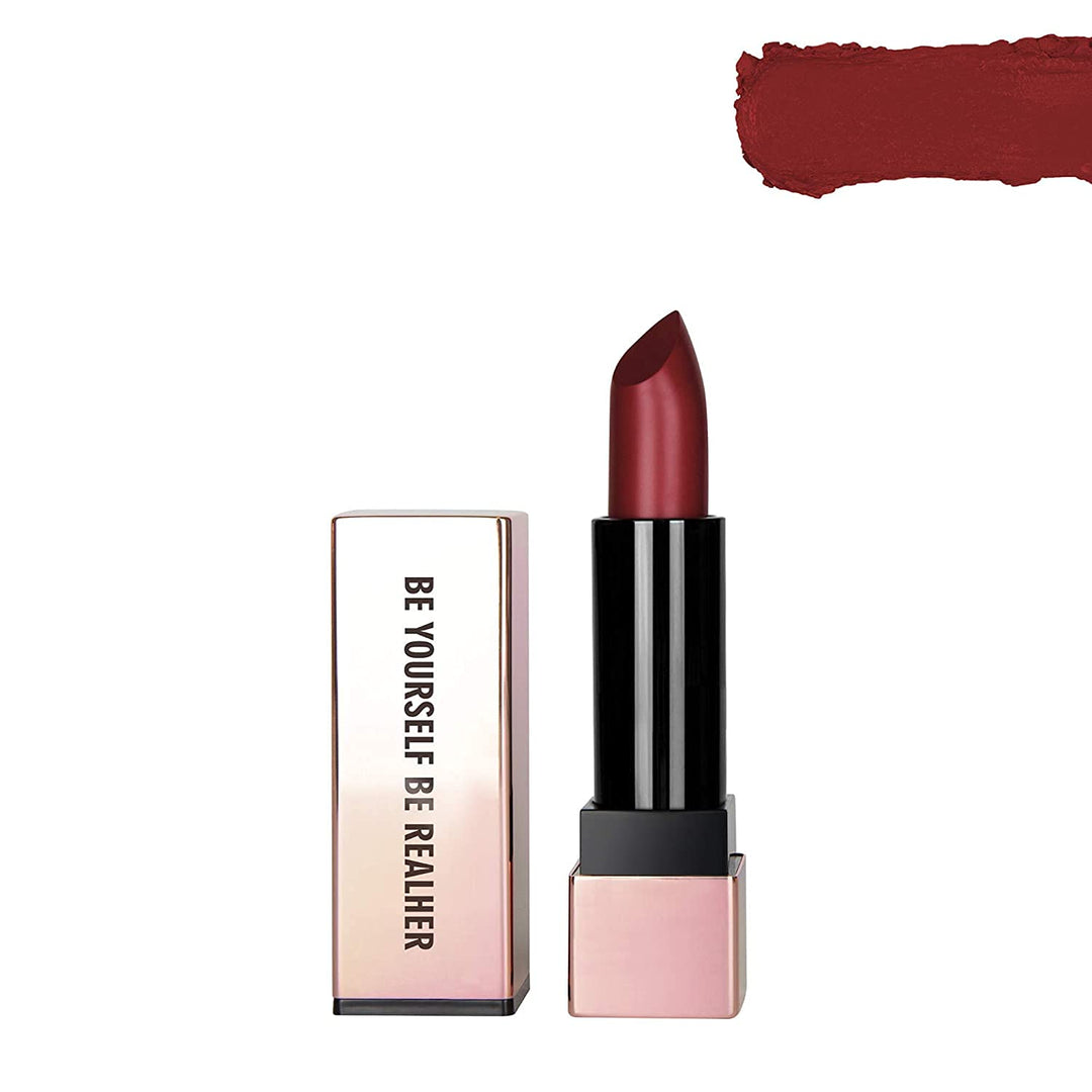 REALHER Moisturizing Lipstick - Be Yourself Be Realher - Deep Red - All-Day Hydration - High Pigment, Creamy, Smooth Application