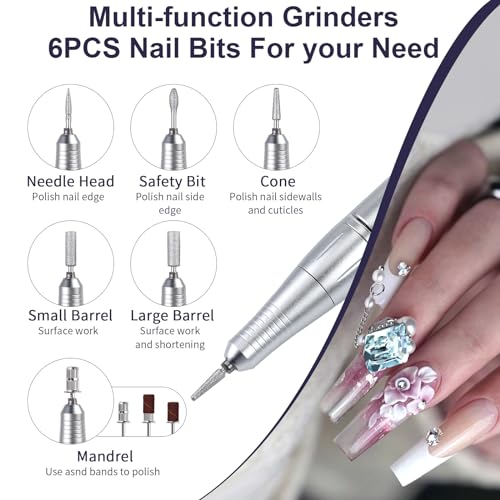45000RPM Electric Machine Set With LCD Screen File Machine For Acrylic Gels Nails Manicures