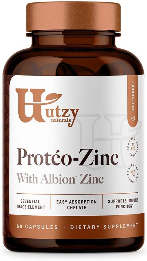 Protéo-Zinc | Albion Chelated Zinc Bisglycinate (TRAACS®) for Immune Health | Made in The USA | 60 Capsules
