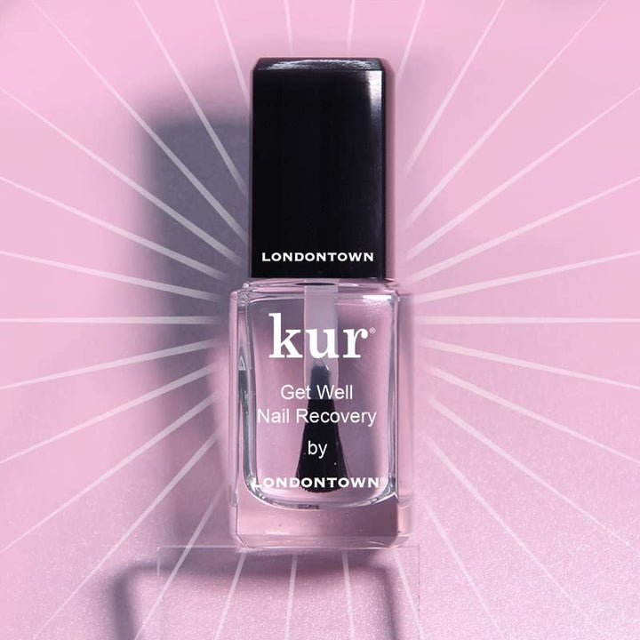 LONDONTOWN Get Well Nail Recovery - Strengthening Nail Care Repair Treatment for Weak Damaged Nails | Clear Nail Polish Solution for Healthy Nail Growth, .40fl oz