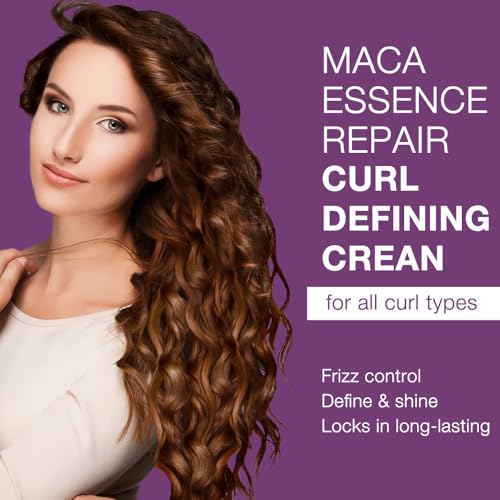 Karseell Curling Perfection Curl-Defining Cream essence repair All Curl Types & Hair Textures, Paraben-Free, 200ML（6.78oz）
