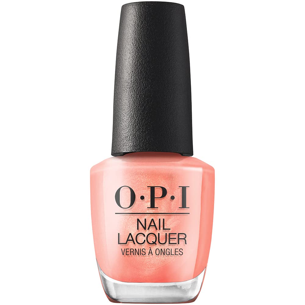 Opi Nail Lacquer, Data Peach, Pink Nail Polish, Me Myself Spring 23 Collection, 0.5 Fl Oz.