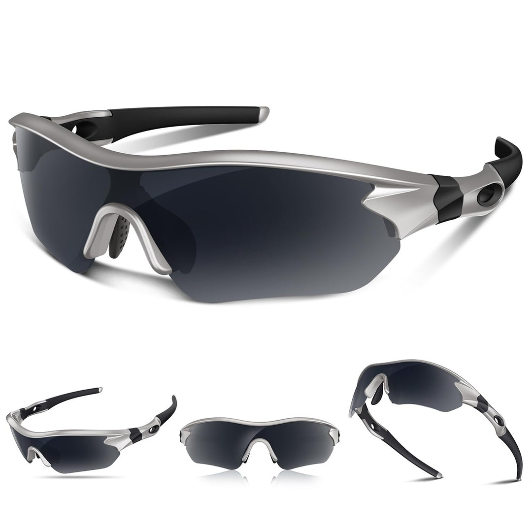 Polarized Sports Sunglasses for Men Women Youth Baseball Running Fishing Tennis Golf Cycling Driving Motor TAC UV400 TR90