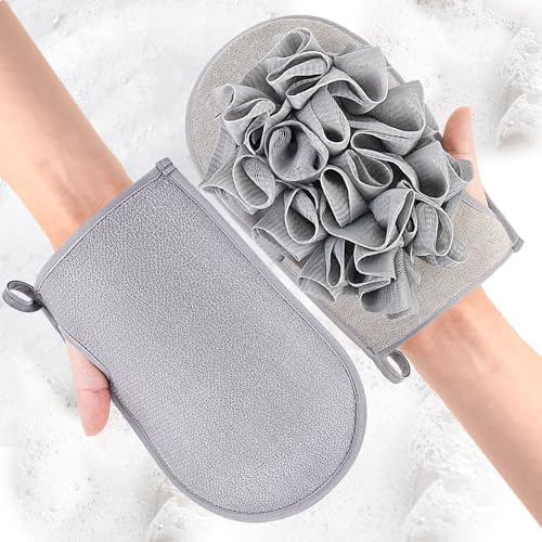 【New Upgrade】 Extra Large 2 Packs Bath Sponge, Sponge Loofah Body Scrubber, Shower Pouf Cleaning Loofah Sponge, Shower Use Sponge for Body Wash Bathroom, More Suitable for Men