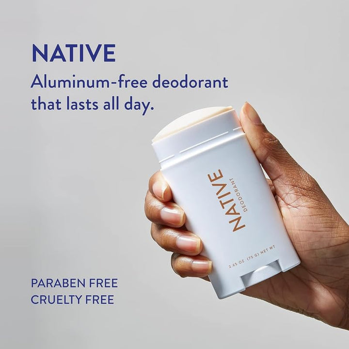 Native Deodorant | 72-Hour Odor Control | Aluminum-Free, Coconut & Vanilla, 3-Pack