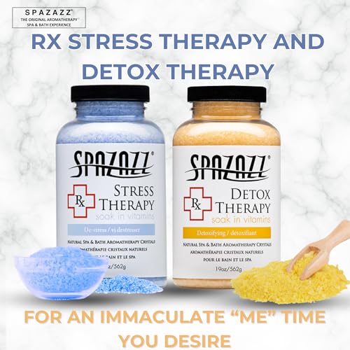 Spazazz Aromatherapy Spa and Bath Crystals 2Pk - Detox/Stress Therapy
