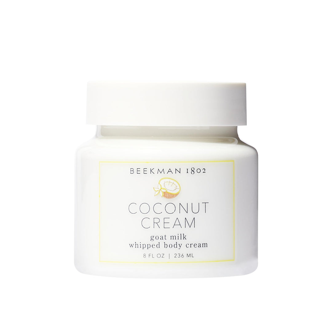 Beekman 1802 Coconut Cream Whipped Body Cream - Scented - 8 Oz - Moisturizes, Soothes & Softens - With Coconut Oil & Mango Seed