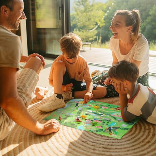 Bath Bombs for Kids with Toys Inside, 16 Handmade Bath Bombs with Different Scents for Boys Girls, Extra Surprise - Dinosaur Adventure, Ideal Present for Birthdays Children's Day Christmas