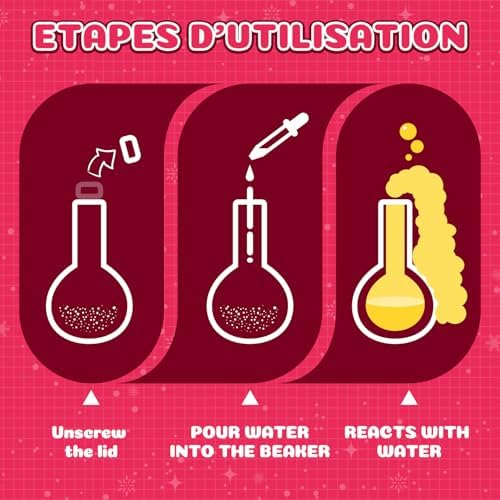 Bath Bomb Potion Kids，6 Pack Non-Toxic Fizzy Bubble Bath Explosions of Vibrant Color Colorful，Fun Time Science Toddler