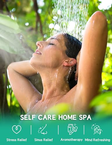 Shower Steamers Aromatherapy 15 Pack, Menthol & Eucalyptus Shower Bombs with Natural Essential Oils, Quick Relief Nasal Congestion, Relaxation & Self Care Gifts for Women & Men