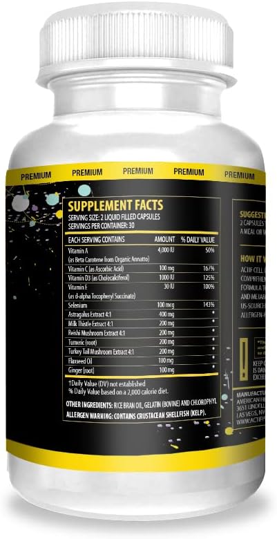 Actif Cell Division Support Maximum Strength with 10+ Factors