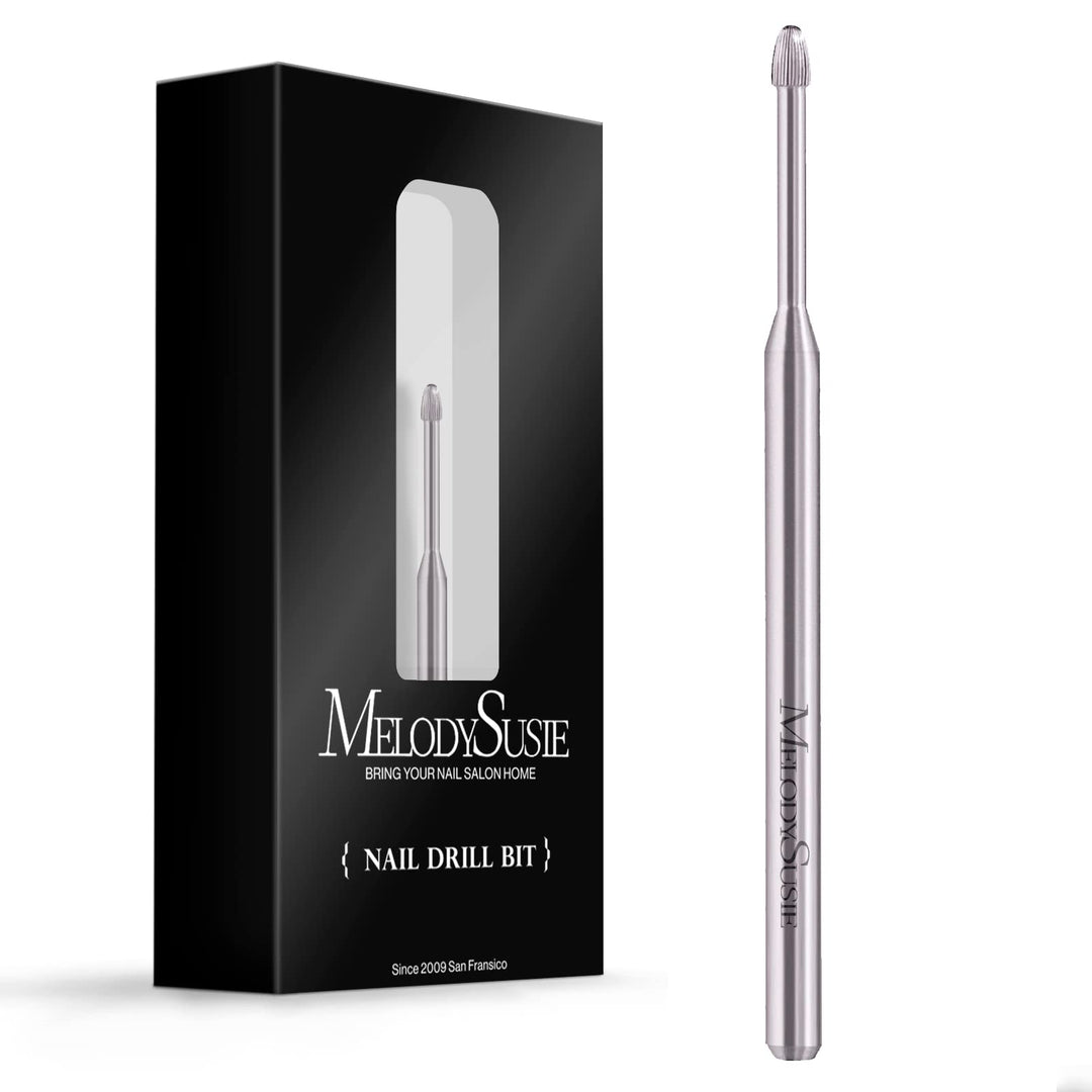 Melodysusie Cuticle Clean Nail Drill Bit 3/32 ' ', Professional Safety Carbide Under Nail Cleaner Nail Bit For Cuticle Dead Skin