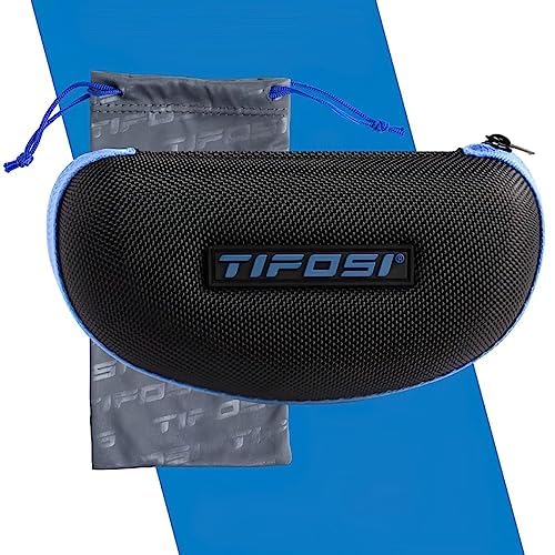 Tifosi Optics Swick Sunglasses Bundle with Case and Eyewear Straps (Crystal Clear/Smoke Yellow Mirror)