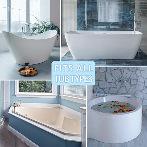 Bath Pillows for Tub, Luxury Bath Pillow Soft 4d Mesh, Bathtub Pillow with 6 Suction Cups, Ergonomic Bath Tub Pillows for Head and Neck, Bath Accessories for Women Relaxation Gifts (Grey)