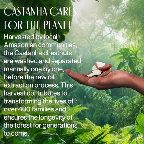 natura - Ekos Castanha Nourishing Foot Cream - Nourish & Soothe Dry Skin - Fast Absorbing - With Brazil Nut Oil to Deeply Moisturize - Vegan & Cruelty-Free - 2.6 oz (75g)