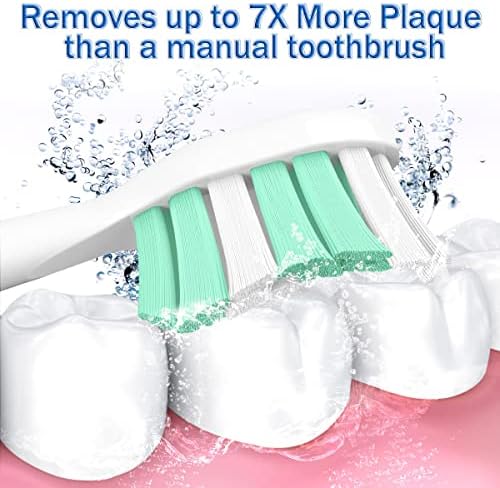 Aoremon Replacement Heads for Sonicare - Toothbrush Heads Compatible with Philips Sonicare Snap-on Electric Toothbrush (White),8 Pcs