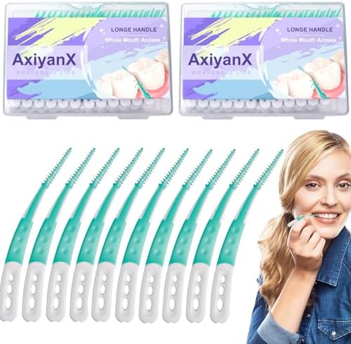 168PCS Dental Picks for Teeth Cleaning,Disposable Interdental Brushes Between Teeth,Dental Brush Picks for Teeth Health and Cleaning,Dental Floss Picks,Braces Flossers