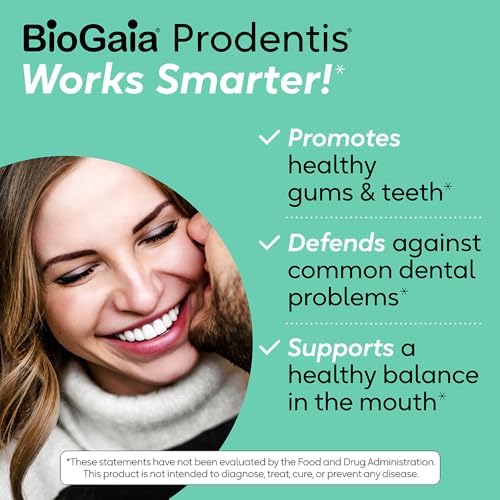 BioGaia Prodentis 3-Pack | Dental Probiotic Lozenges | Promote Healthy Gums & Teeth | Defend Against Dental Problems | Replenish Oral Microbiome | Improve Oral Health | Apple Flavor | 90 Day Supply