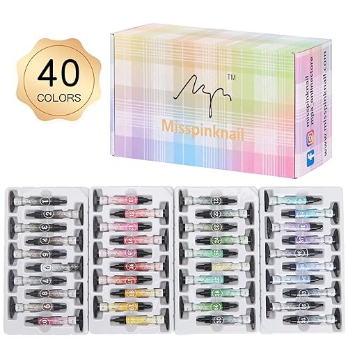 Gel palette Painting gel for nail art 40colors individual squares UV LED Gel for Nail Art DIY