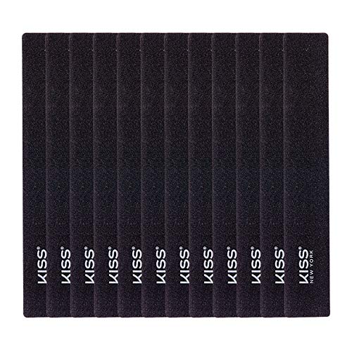 KISS Nail Files Wide Board Grinder (12 pieces) F103N Double Sided, Reusable, Washable