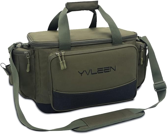 YVLEEN Fishing Tackle Box Bag - Outdoor Large Fishing Tackle Storage Bag - 100% Water-Resistant Polyester Material - Fishing Tackle Bags - Suitable for 3600 3700 Tackle Box