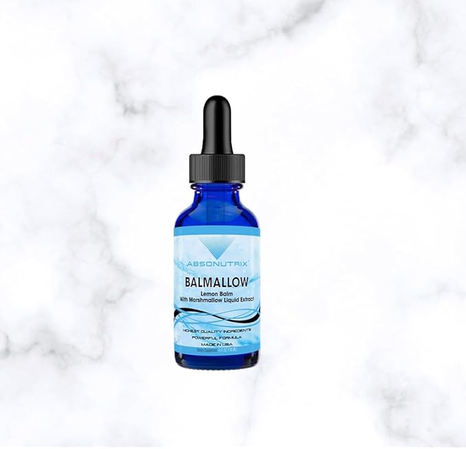 Absonutrix Balmallow, 390 mg, 4 FL OZ Liquid, 302 Servings, Made in USA, Plant-Based Ingredients, Echinacea Extract, Lemon Balm Extract, Gluten-Free, Non-GMO