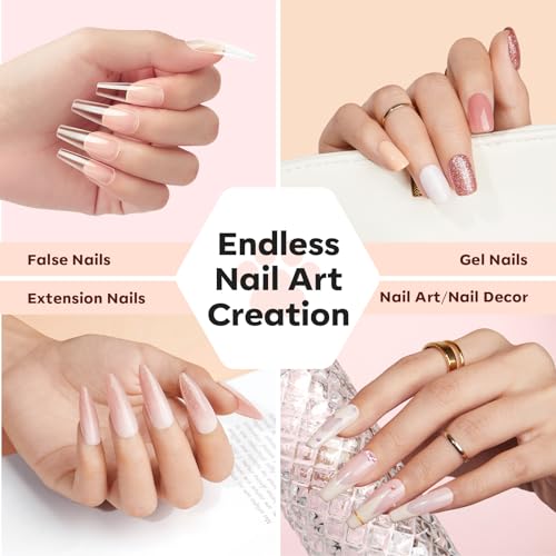 modelones UV LED Nail Lamp, Gooseneck UV Light for Gel Nails, 48 W Nail Light for Gel Nail Polish with 3 Timers and LCD Display, LED Nail Lamp for Fast Curing