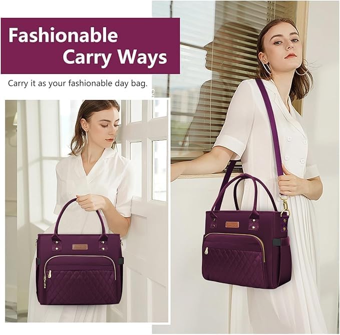 MIYCOO Lunch Bag Lunch Box Women - Leakproof Insulated Lunch Cooler Bag for Women - Large Lunch Tote Bags Adults, Purple