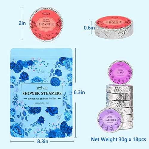 Aromatherapy Shower Steamers- Stocking Stuffers for Women, Shower Bombs - Self Care and Relaxation Stress Relief Stocking Stuffers for Adults