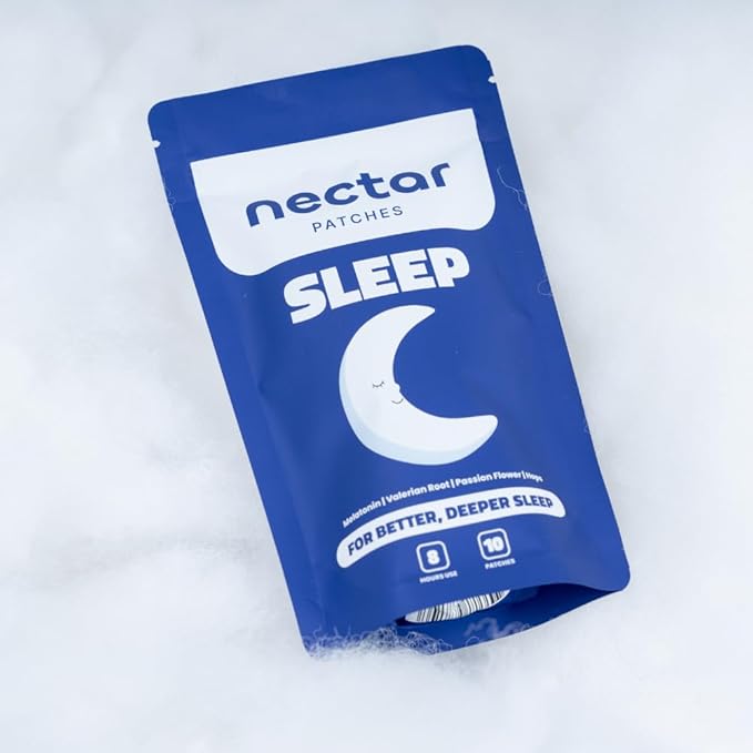 10x Sleep Patches with 6mg Melatonin, Valerian Root, Passion Flower & Hops | Extra Strength Formula for Deep, Restful Sleep | Easy-to-Apply, Long-Lasting & Comfortable