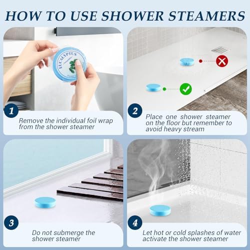 Shower Steamers, 18 PCS Set, Self Care Relaxation Shower Tablets with Shea Butter, Shower Bombs, Christmas Gift Ideas for Mother's Day, Women, Wife