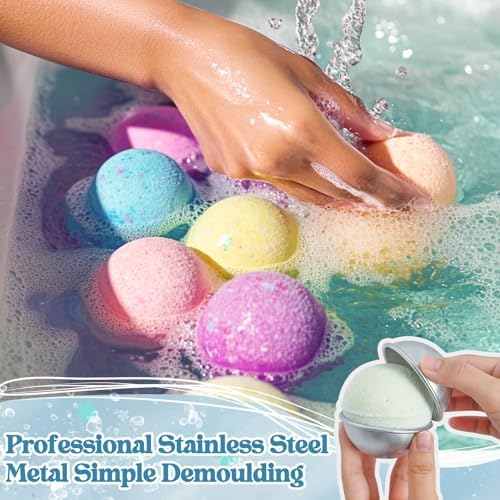 Bath Bomb Making Kit- 30Pcs DIY Bath Bomb Kit for Kids, Make Your Own Spa Set, Shower Craft Kits with Bath Bomb Molds, Soap Making Kits, Bath Bomb Making Supplies Gifts for Girls Women