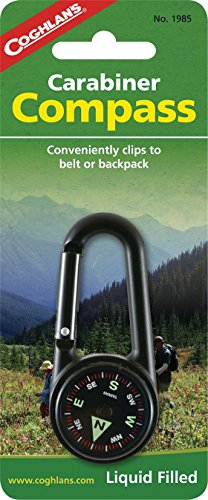 Coghlan's 1985 Carabiner Compass & Ball-Type Pin-On Compass