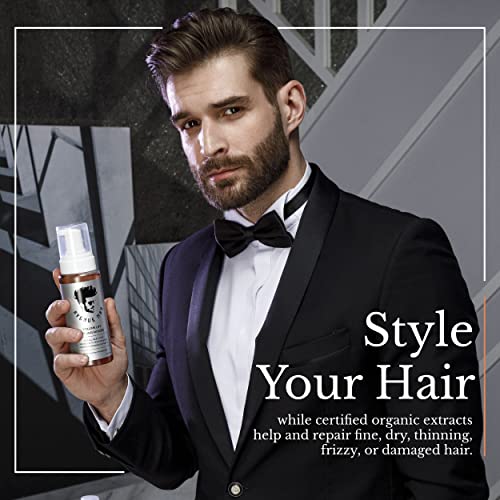 Avenue Man Volume Lift Mousse (5.07 oz) - Styling Hair Products for Men - Firm Hold Foam with Herbal Extracts for All Hair Types - Alcohol & Paraben Free