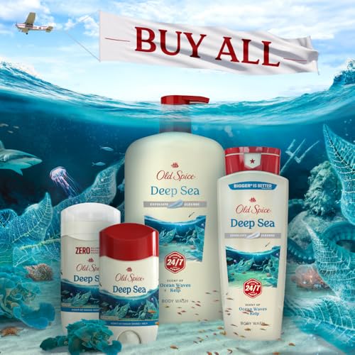 Old Spice Antiperspirant & Deodorant for Men, Deep Sea with Ocean Elements Scent, 2.6 oz