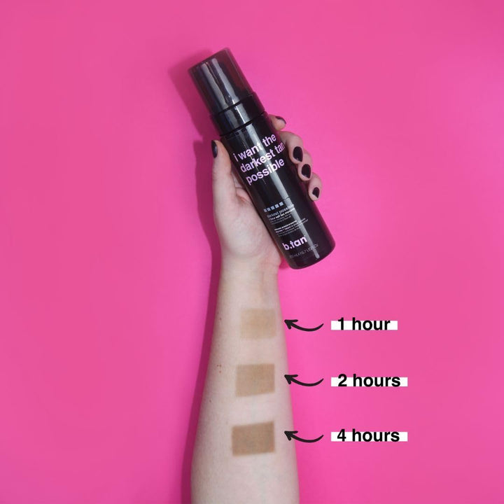 Ultra Dark Self Tanner Mousse Bundle | Fast 1-Hour Express Tanning Foam - 6.7 Fl Oz