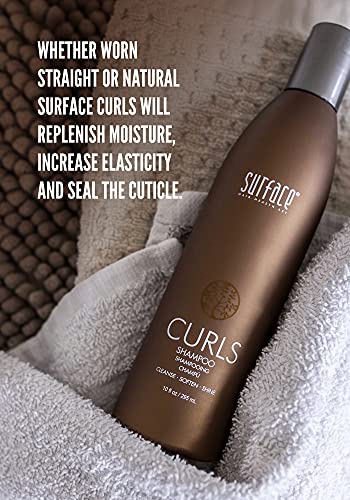 Surface Hair - Curls Moisturizing Shampoo – Defines, Adds Shine, and Provides Frizz Free Style Longevity