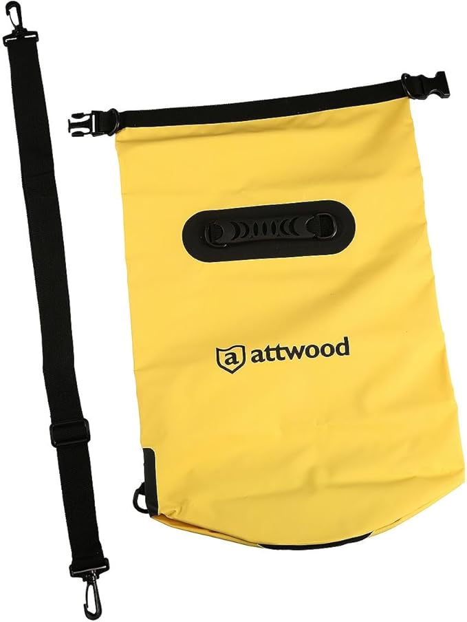 attwood Waterproof Dry Bag or Case - Roll Top Waterproof Backpack Sack or Case Keeps Gear Dry for Kayaking, Swimming, Rafting, Boating, Hiking, Camping and Fishing