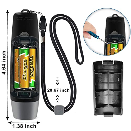 ANIZR Electronic Whistle 3 Tone,Three Adjustable High Volume Referee Whistles with Lanyard Handheld Sports Emergency Whistles for Coach,Police,Teacher,P.E, Outdoor Camping Hiking Boating (Black/2pcs)