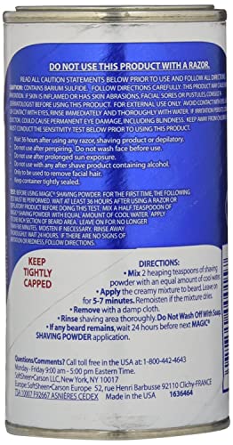 Soft Sheen Carson Magic Regular Strength Shaving Powder Blue 5Oz/142G by Magic