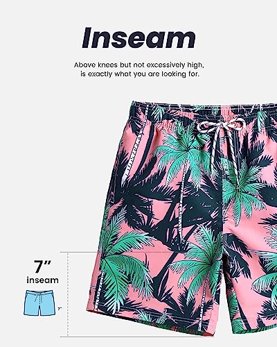 maamgic Mens Swim Trunks Quick Dry Swim Shorts with Mesh Lining Funny Swimwear Bathing Suits 0455-Navy X-Small