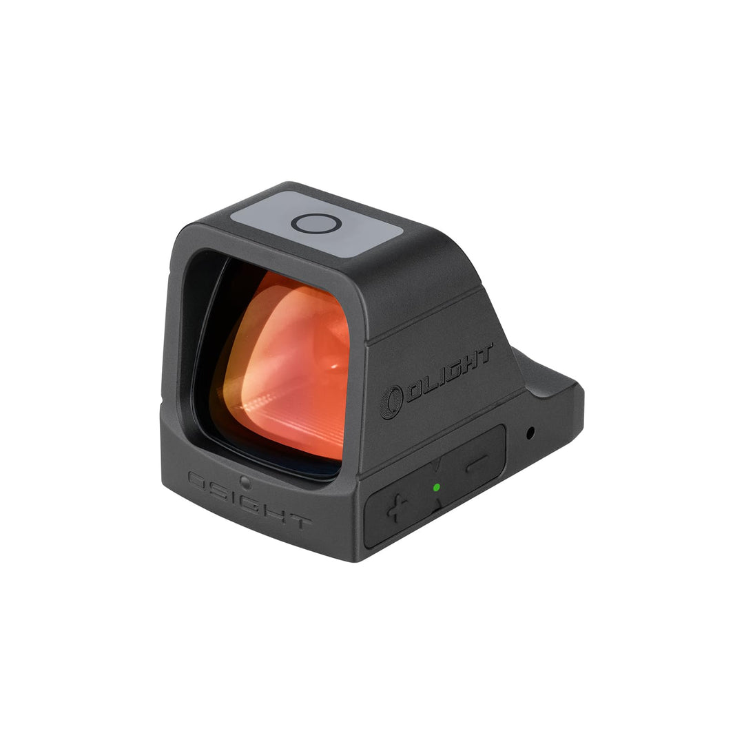 OLIGHT Osight 3 MOA Rechargeable Dot Open Reflex Sight with Charging Cover, Tactical Parallax-Free Sight, Picatinny Mount Compatible - Green/Red Dot Options
