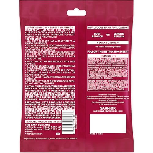 Garnier Color Sensation Color Retouch, Demi Permanent Hair Dye for Roots with 100% Gray Coverage, Brown Hair Dye 5.0, Pack of 6